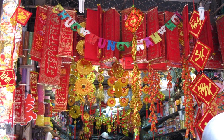 Hanoi’s Old Quarter is bustling for Tet